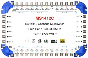 14x12 卫星电视多路开关 级联型