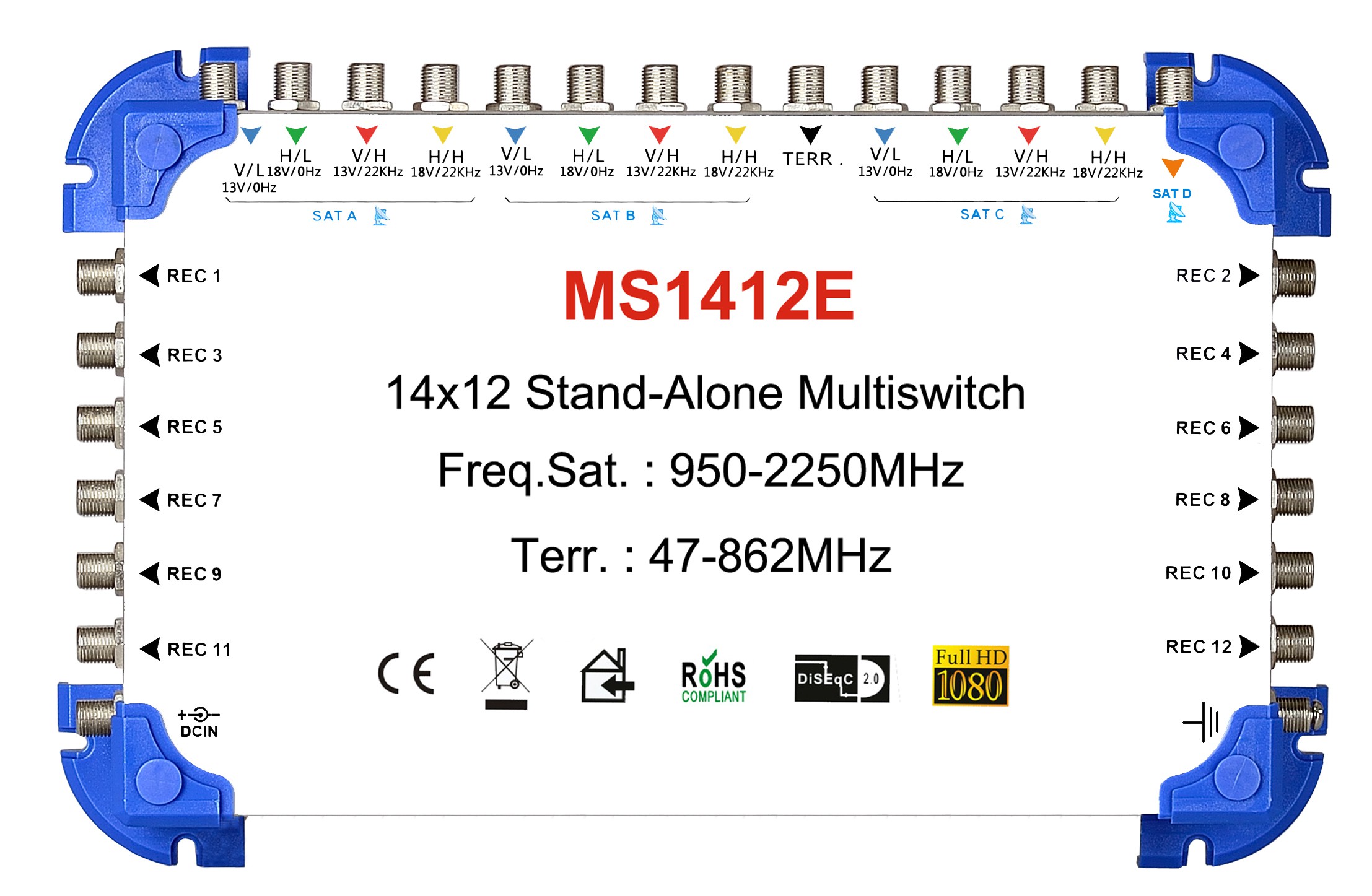 14x12 卫星电视多路开关 独立型