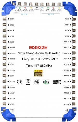 9x32 卫星电视多路开关 独立型