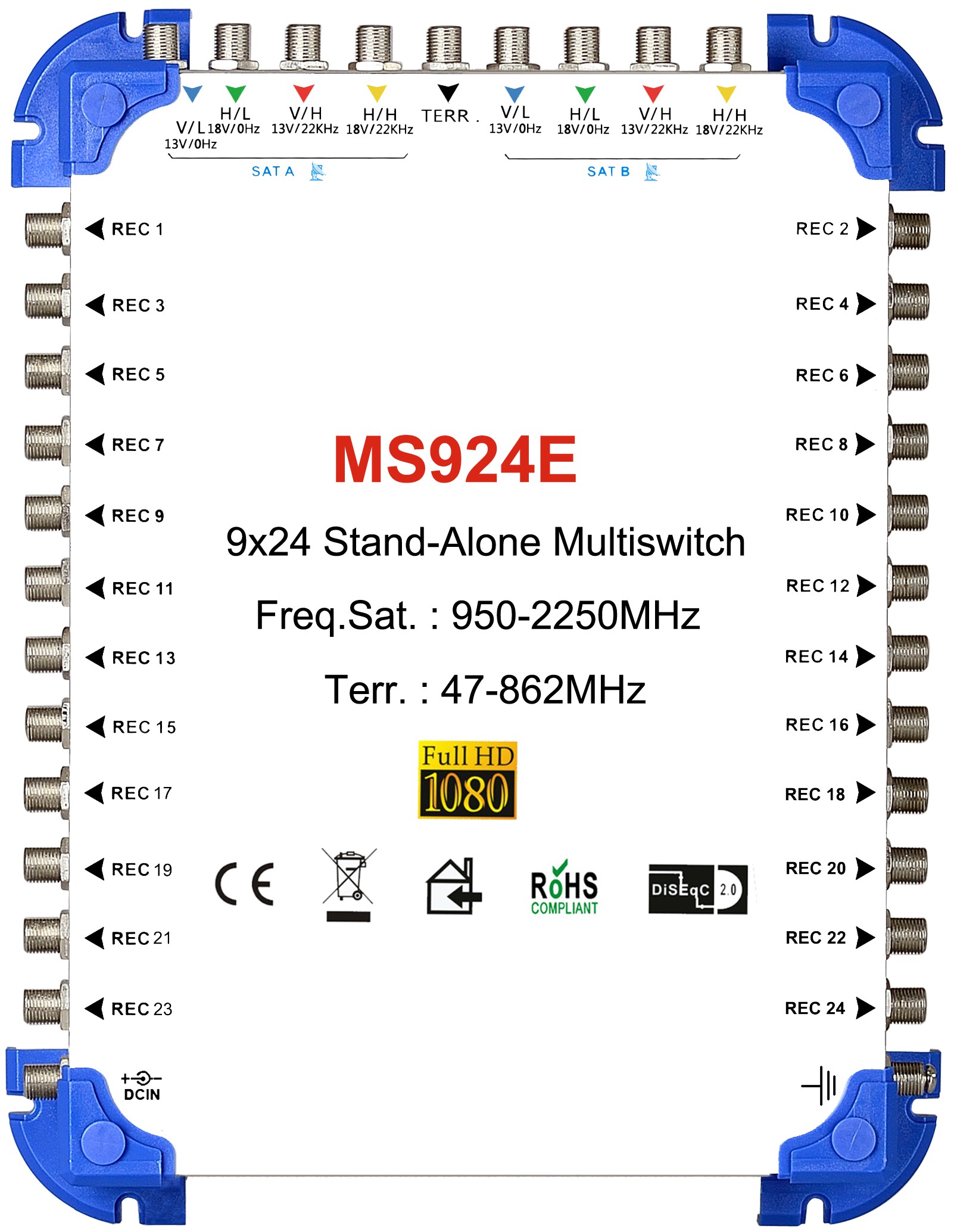9x24 Satellite multi - Switch, Independent multi - Switch