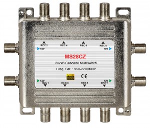 2x8 卫星电视多路开关 级联型