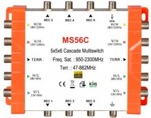 5x6 Satellite multi - Switch, Cascade multi - Switch
