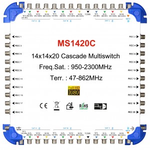 14x20 卫星电视多路开关 级联型