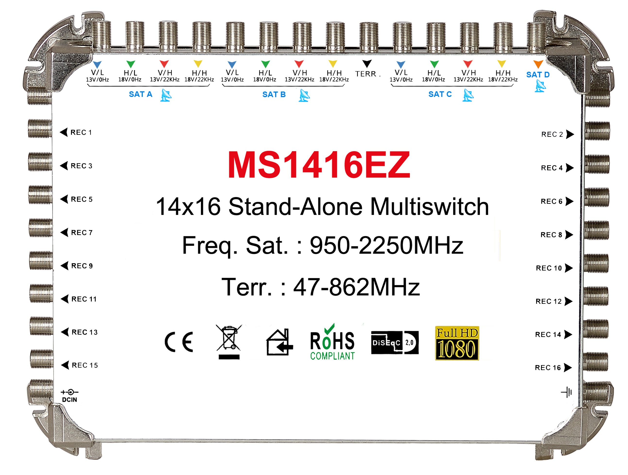 14x16 Multi - switch satellite, multi - switch autonome