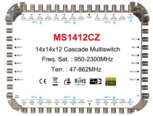 14x12 Multi - switch satellite, cascade Multi - switch