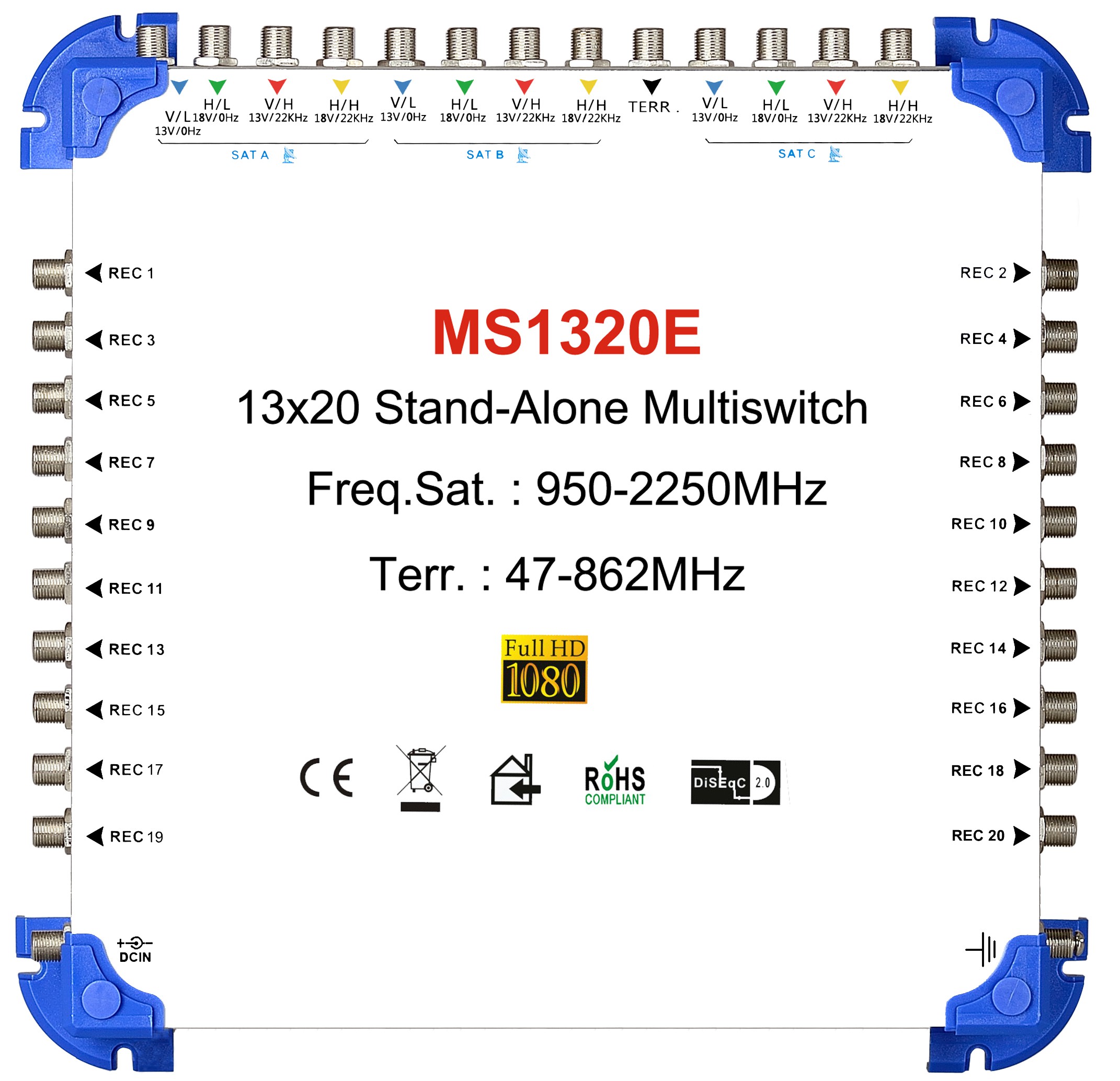 13x20 Satelliten Multischalter, Stand-Alone Multischalter