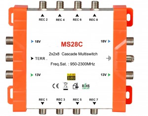 2x8 Multi - switch satellite, cascade Multi - switch