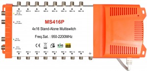 4x16 satellite Multi - switch, Independent Multi - switch, with Power