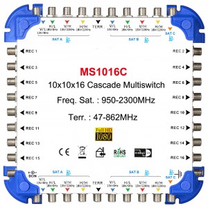 10x16 卫星电视多路开关 级联型