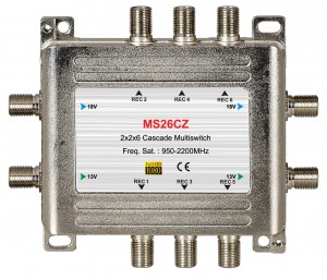 2x6 卫星电视多路开关 级联型
