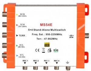 5x4 Satellite multi - Switch, Independent multi - Switch