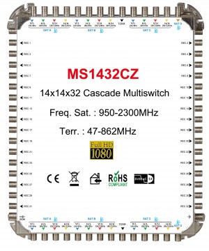 14x32 Multi - switch satellite, cascade Multi - switch